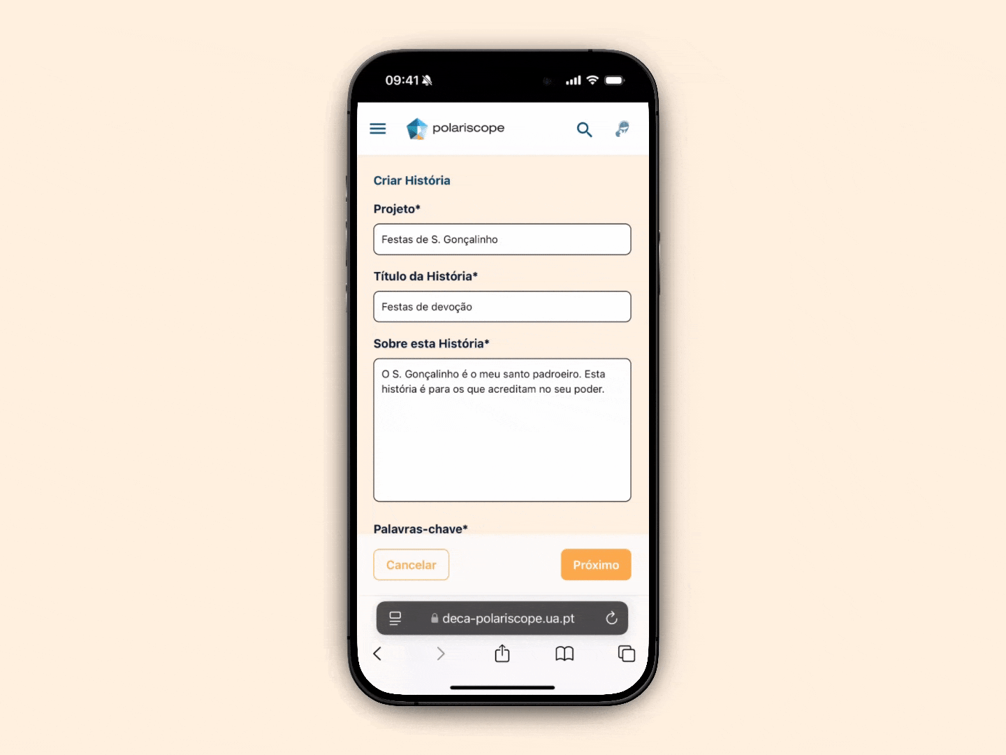 Plataforma colaborativa Polariscope para cidadãos, investigadores e instituições culturais explorarem memórias coletivas.